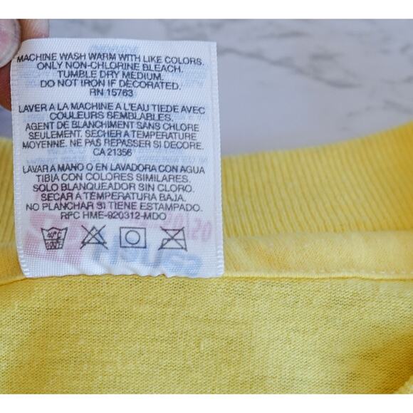 Vtg 90s Hanes Glitter Iron On Aztec Sun Graphic Tee L Single Stitch Southwest - Picture 16 of 16